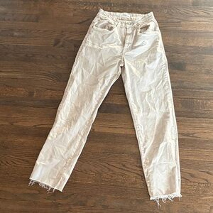 Cotton On Cream Straight Leg Jeans